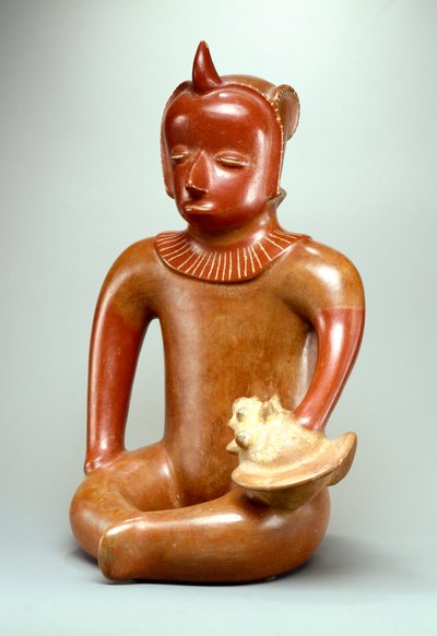 Capo Seduto (terracotta) da Colima Culture